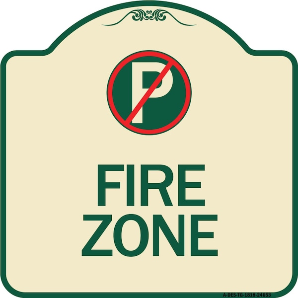 Signmission No Parking Symbol Heavy-Gauge Aluminum Architectural Sign, 18" x 18", TG-1818-24653 A-DES-TG-1818-24653 - main